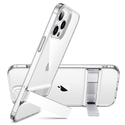 Cover for iPhone 12 series Metal Kickstand Clear Case Funda Coque - theroxymob