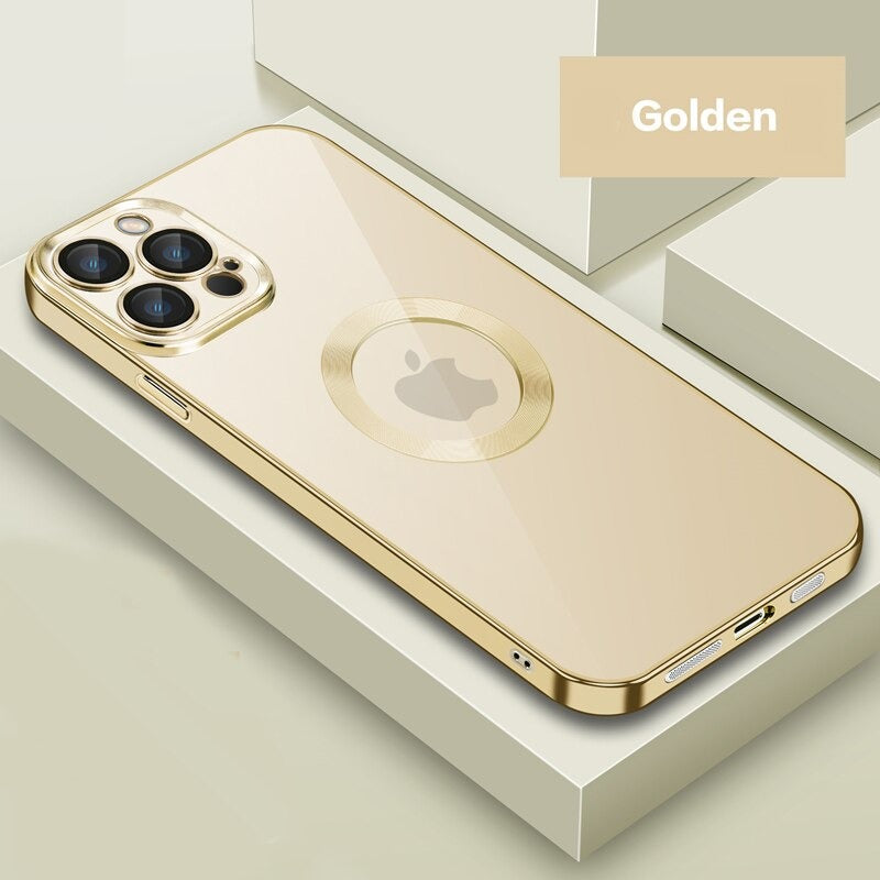 Luxury Lens Plating Magnetic Circle Cover For iPhone 13 Series - theroxymob