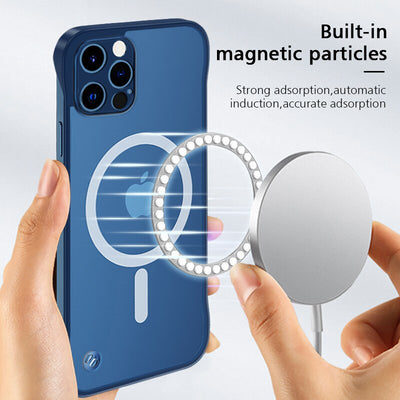 New Magnetic Wireless Charging Case For iPhone 14 13 12 - theroxymob