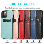 Business Leather Case with Card Slots for iPhone 14 series - theroxymob