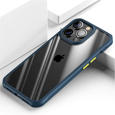 Shockproof Clear Case HD Transparent Silicone For iPhone 14 13 - theroxymob