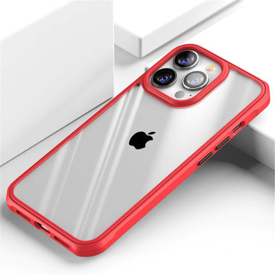 Shockproof Clear Case HD Transparent Silicone For iPhone 14 13 - theroxymob
