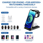 3 In 1 Qi Fast Wireless Charging Station IPhone Watch Airpods - theroxymob