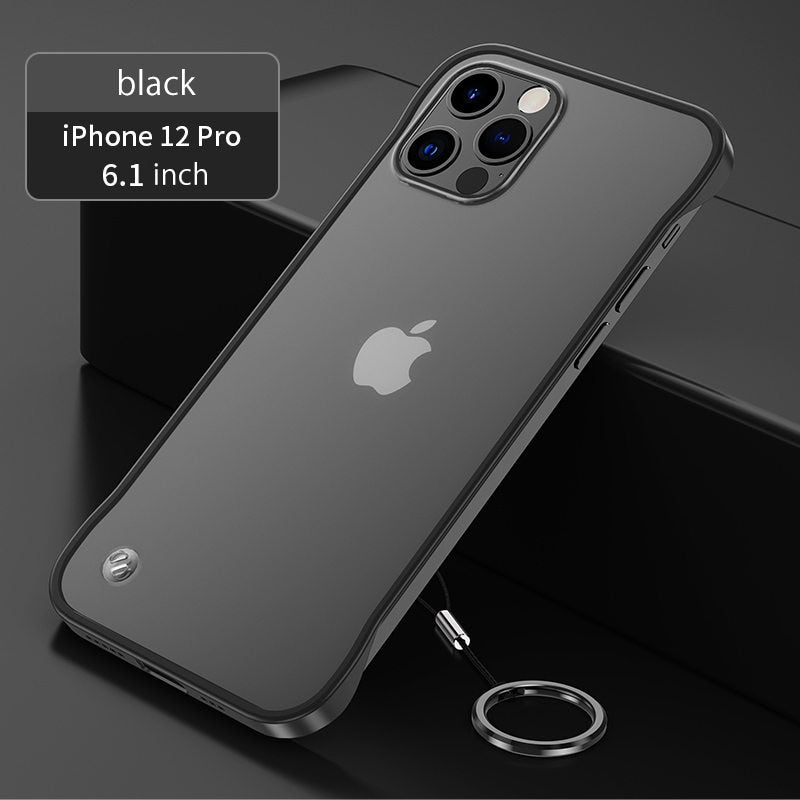 Ultra Thin Hard Frameless Translucent Case with Ring For iPhone 14/13 - theroxymob