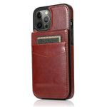 Business Leather Case with Card Slots for iPhone 14 series - theroxymob