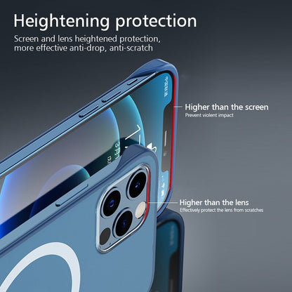 Magnetic Frameless Camear Protector Anti Fingerprint Matte Case For iphone 14 Series - theroxymob
