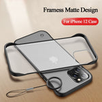 Ultra Thin Hard Frameless Translucent Case with Ring For iPhone 14/13 - theroxymob