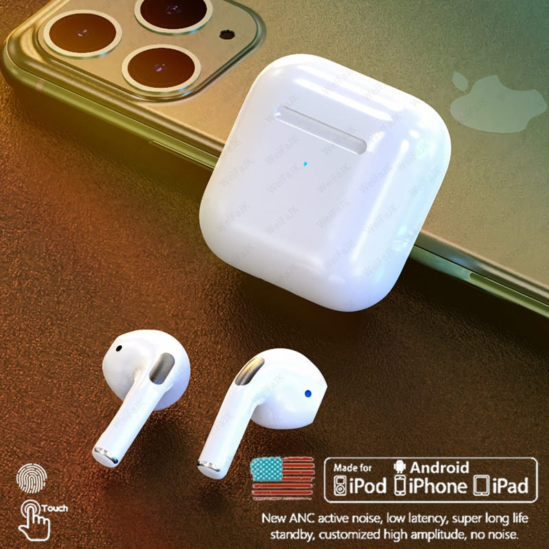 Original Air Pro 4 TWS Wireless Bluetooth 5.1 Earphones Earpod Earbuds Gaming Headset For Apple iPhone Headphones - theroxymob