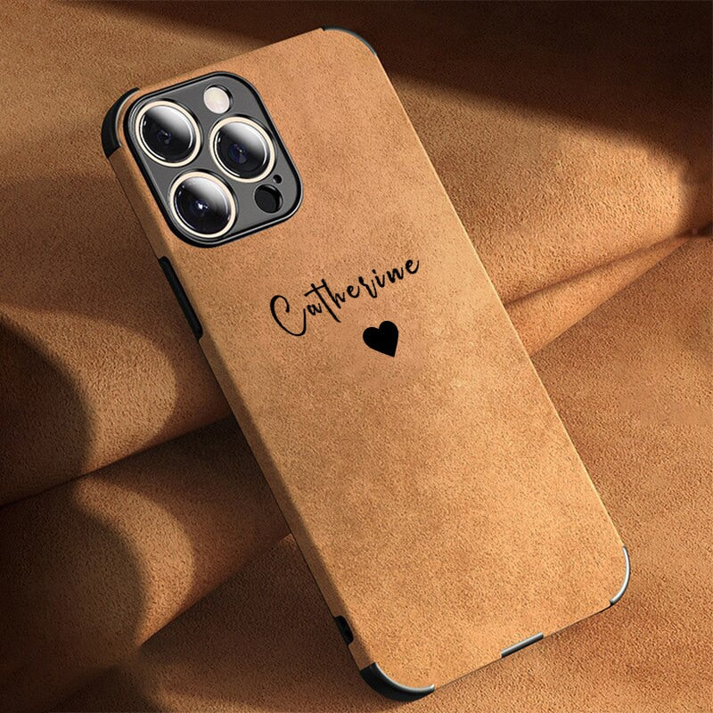 Soft Lambskin Leather Luxury Cover For iPhone 14 13