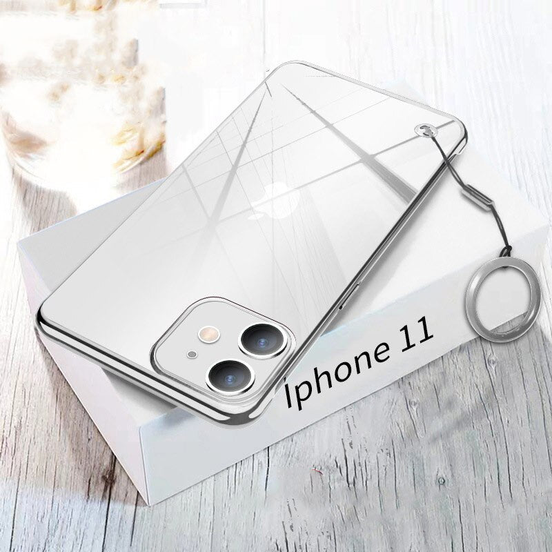 Transparent Ultra-thin Plating Frameless Cover for iPhone 1413 1 - theroxymob