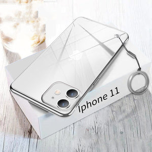 Transparent Ultra-thin Plating Frameless Cover for iPhone 1413 1 - theroxymob