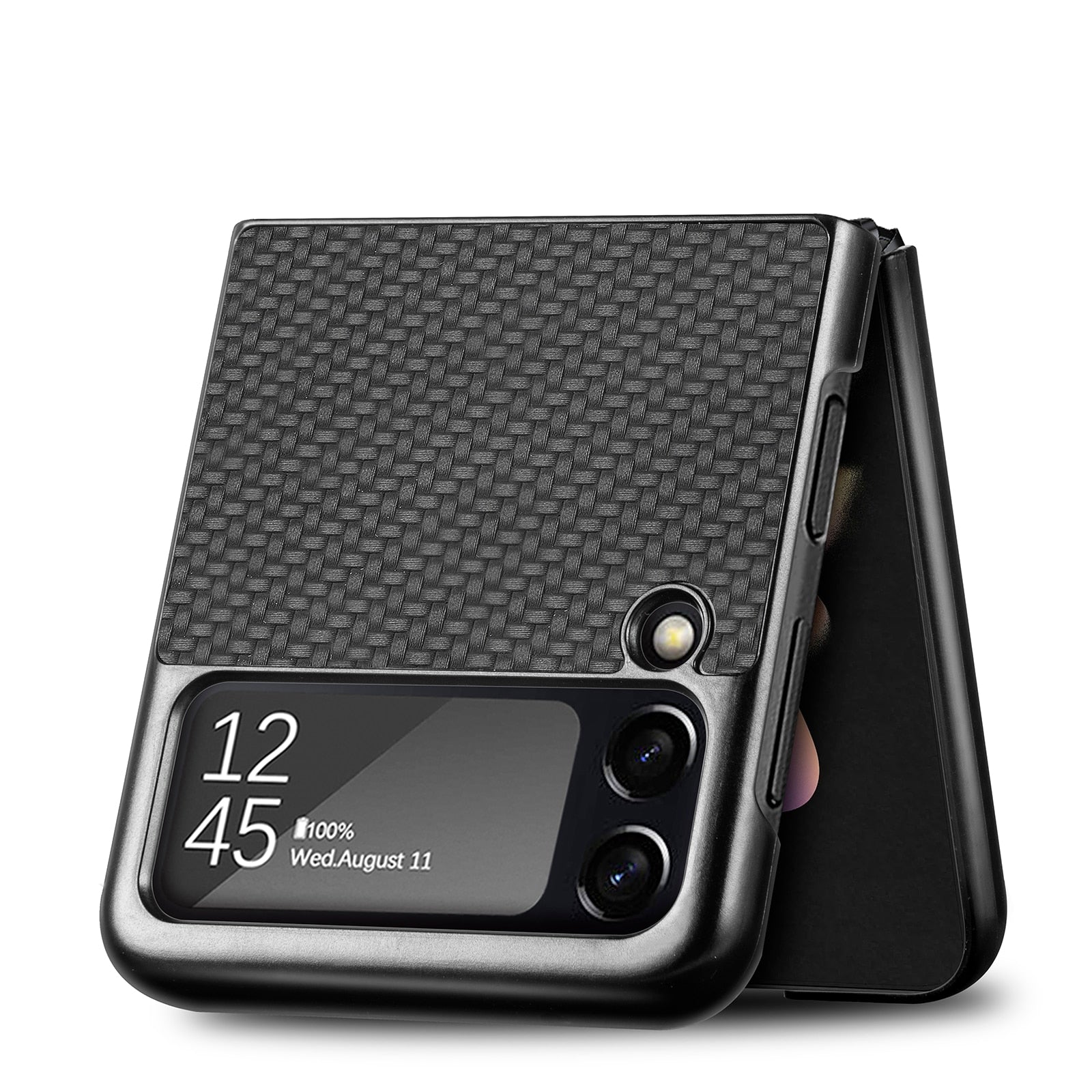 Luxury Carbon Fiber Slim Case for Samsung Galaxy Z Flip 4