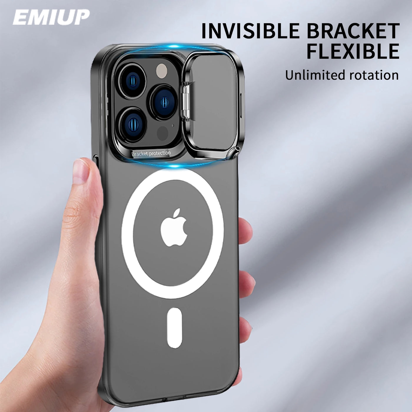 Invisible Metal Bracket Magsafe Case for iPhone 14 13 12 series - theroxymob
