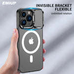 Invisible Metal Bracket Magsafe Case for iPhone 14 13 12 series - theroxymob