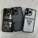 Brand Guess Clear Angel Eyes Phone Case For IPhone 15 14 /13  Soft Transparent
