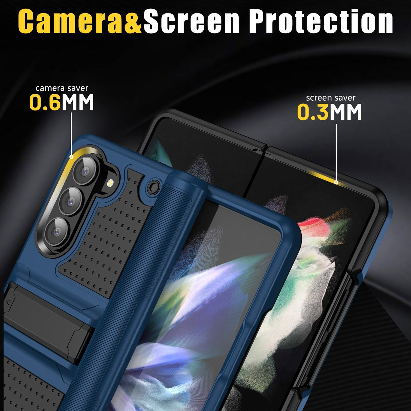 Anti-Dust Kickstand Bag Case Anti-Slip Phone Accessories for Samsung Galaxy Z Fold 5