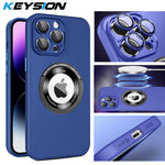 Magnetic Case MagSafe for iPhone 15-14-13Camera Lens Protector Phone Back Cover
