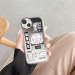 Cartoon circular camera for iPhone 14 13 - theroxymob