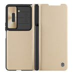 For Samsung Galaxy Z Fold5 Case Flip Leather Case Cover With S-Pen Pocket Camera Protection