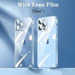 Ultra Thin Clear Plating Case for iPhone 14 13 12 series - theroxymob