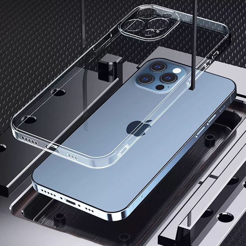 Clear Case Silicone Soft Cover For iPhone 41 13 12 - theroxymob