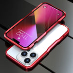 Luxury Metal Aluminum Alloy Bumper Case For iPhone 14 13 - theroxymob