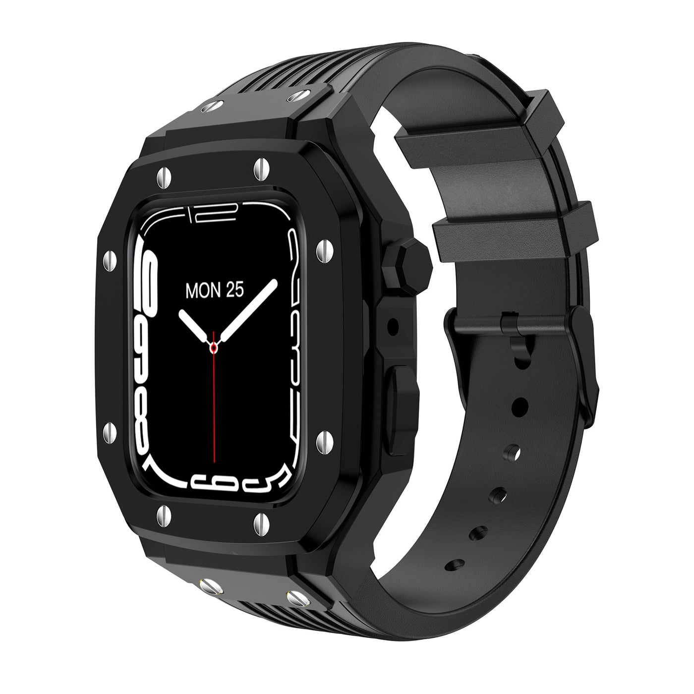 Luxury Rubber Stainless Steel Cover for Apple iWatch Series - theroxymob