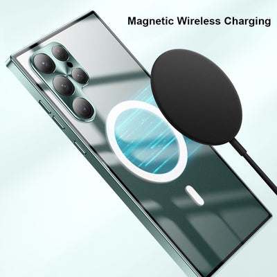 Magnetic Wireless Charging Metal Case For Samsung Galaxy S23 / S22 Series - theroxymob