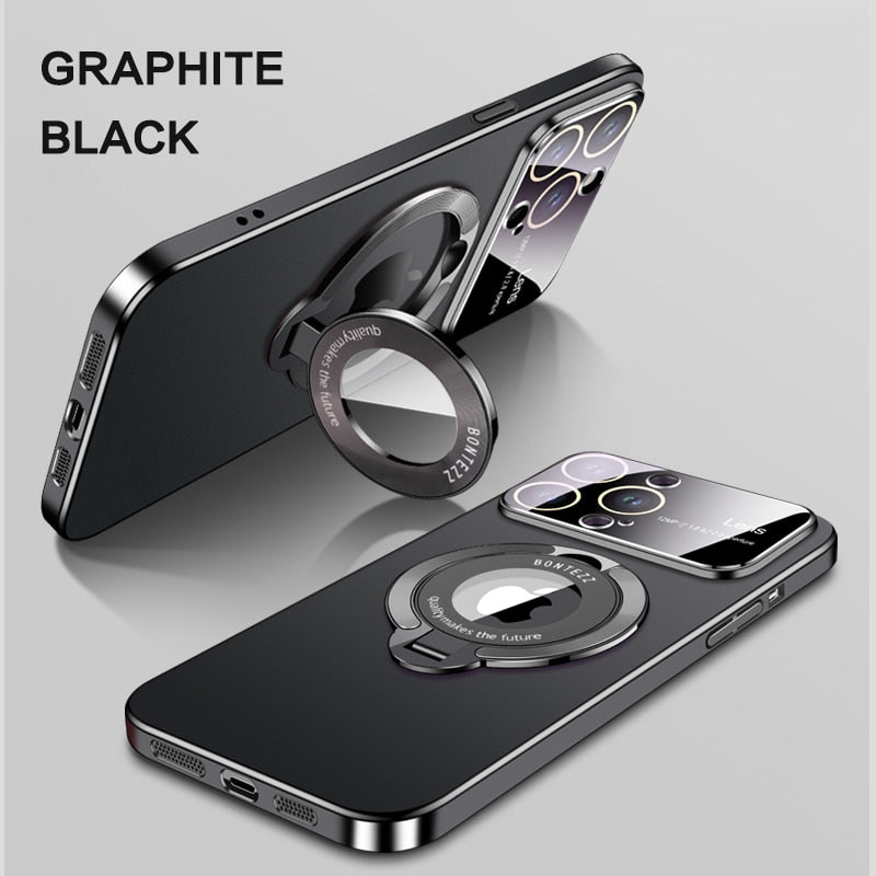 Large Window Phone Case Leak Label Magnetic Bracket
For iPhone 14/13 Series