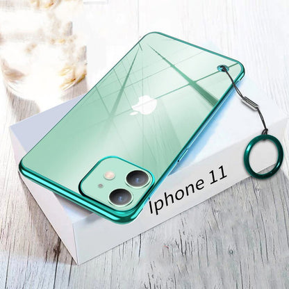 Transparent Ultra-thin Plating Frameless Cover for iPhone 1413 1 - theroxymob