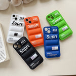 3D Puffer Fashion Supreme Case For IPhone 14 13 12