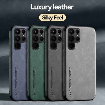 Luxury Leather Texture Car Magnetic Case for Samsung Galaxy Note 10 - theroxymob