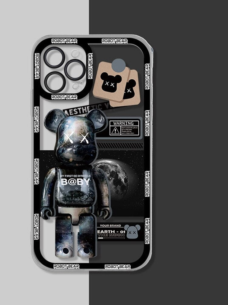 Trend Transparent Cartoon Graffiti For Iphone 14 13 - theroxymob