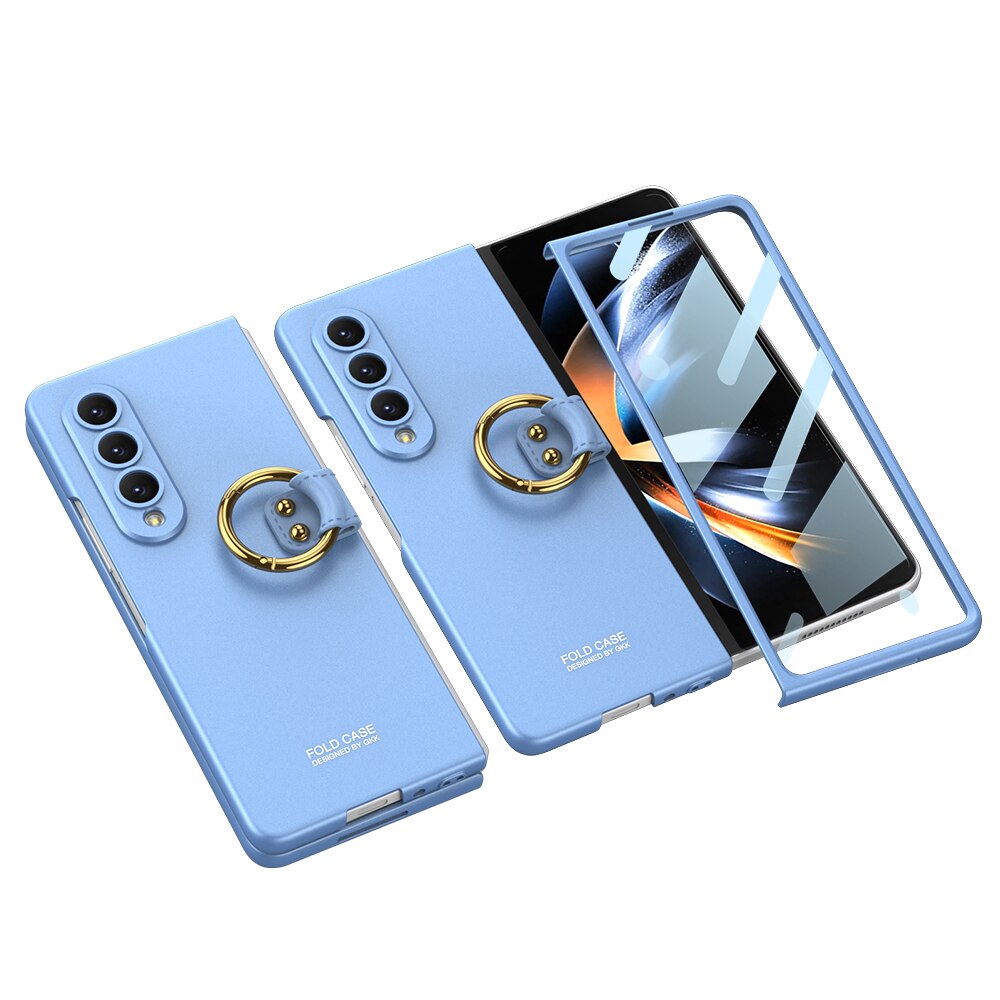 Case Ultra-thin Ring Protection Hard Cover For Galaxy Z Fold4 - theroxymob
