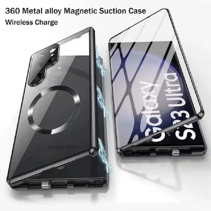 Metal Aluminum Alloy 360 Case With Safety Lock For Samsung Galaxy S24-S23 Series