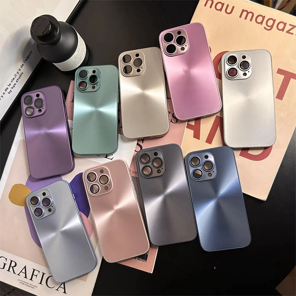 Luxury Pattern Phone Case Soft Bumper Shockproof Hard Matte Cover For iPhone 15 14 13