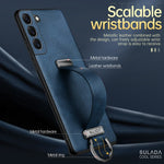 Luxury Leather Metal Ring Soft Cases For Samsung S22 Ultra - theroxymob