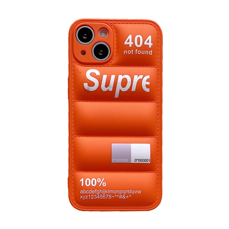 3D Puffer Fashion Supreme Case For IPhone 14 13 12