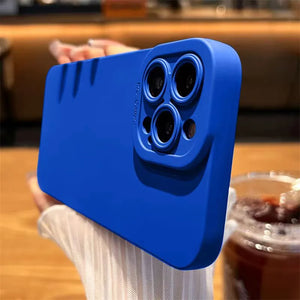 Matte Silicone Case with camera Lens Portector For iPhone 15 14 13