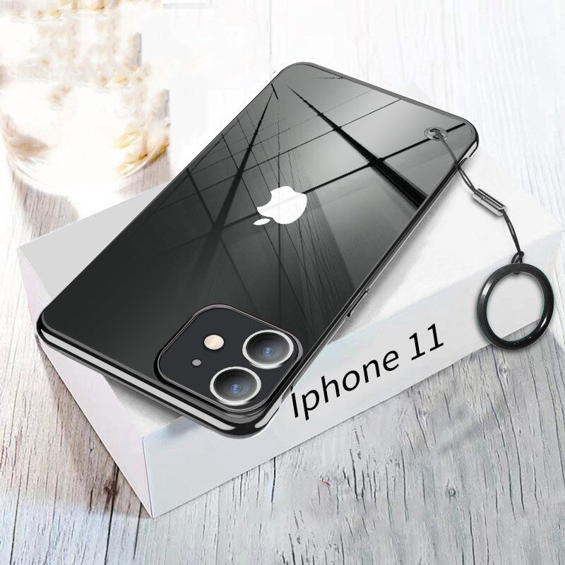 Transparent Ultra-thin Plating Frameless Cover for iPhone 1413 1 - theroxymob