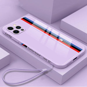 New For iphone 14 Case Soft Liquid Glass silicone protective Back Cover - theroxymob