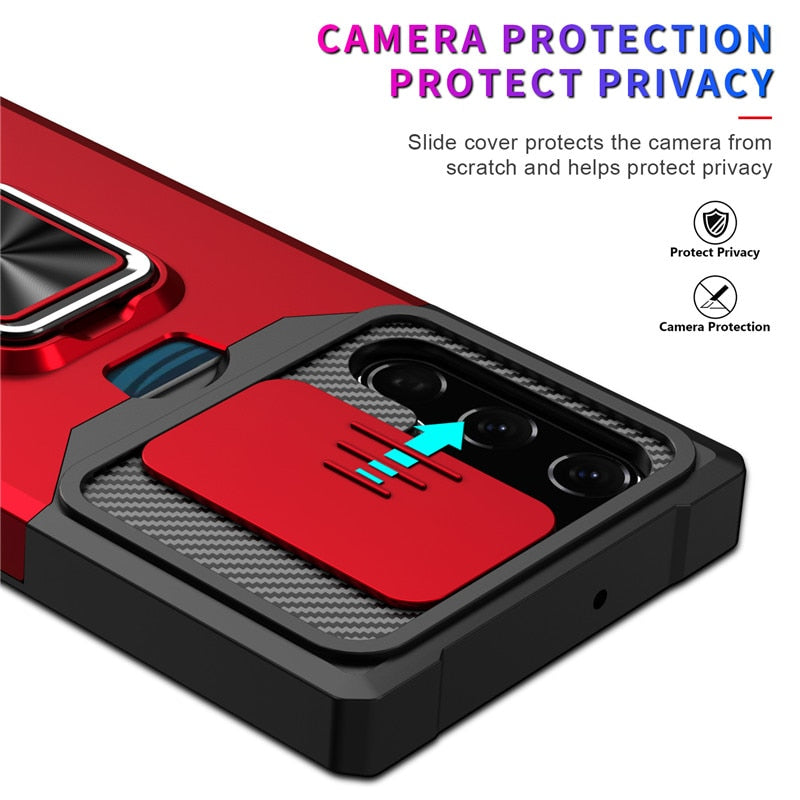 Armor for Samsung Galaxy S 24 Series With Card Solt Cover