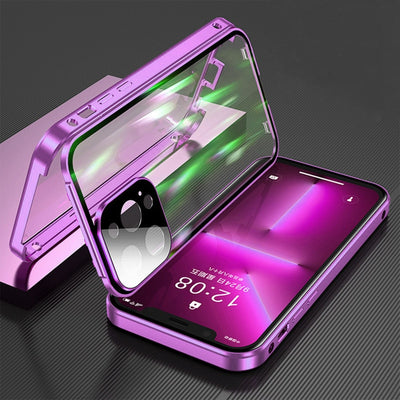 Full Lens Protection Double Sided Glass Magnetic for IPhone 14 13 - theroxymob