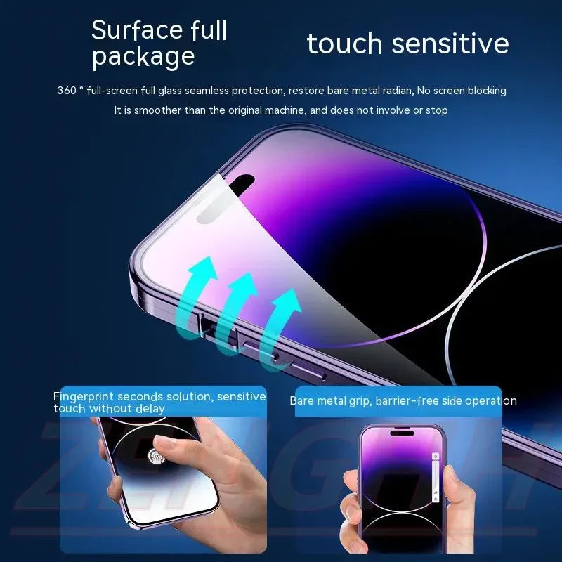 HD Glass Metal Aluminum Suitable  Case for IPhone 15 14 13