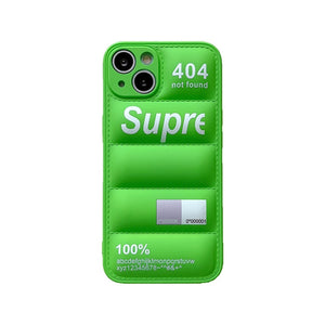 3D Puffer Fashion Supreme Case For IPhone 14 13 12