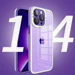 Transparent Shockproof Case Bumper Glass Camera Protection For iPhone 14 13 - theroxymob