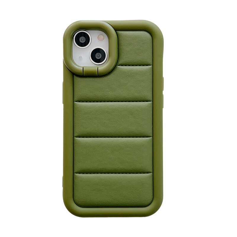 Fashion Camera Protection Leather Soft Silicone case for iPhone 14 Seies - theroxymob