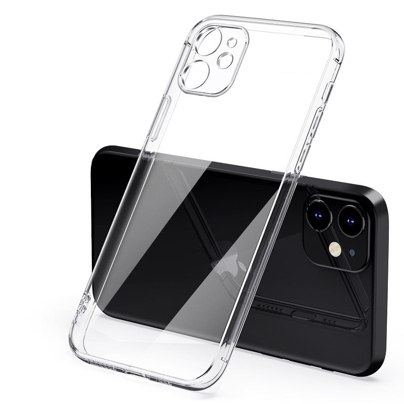 Luxury Plating Transparent Case For iPhone 14 13 12 - theroxymob