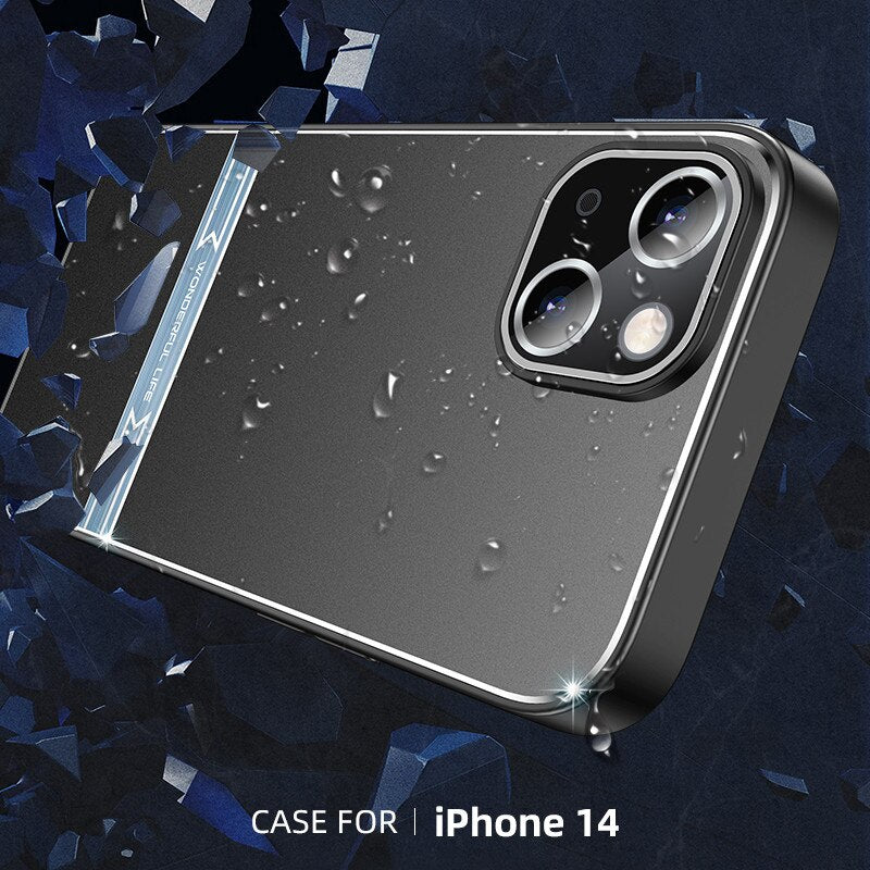 Full Protective Metal Case for iPhone 14 13 series - theroxymob