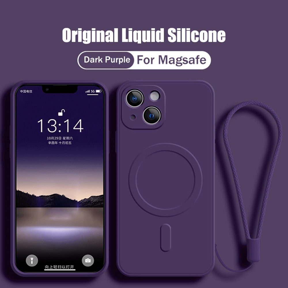 MagSafe Liquid Silicone Phone Case For iPhone 14 Series